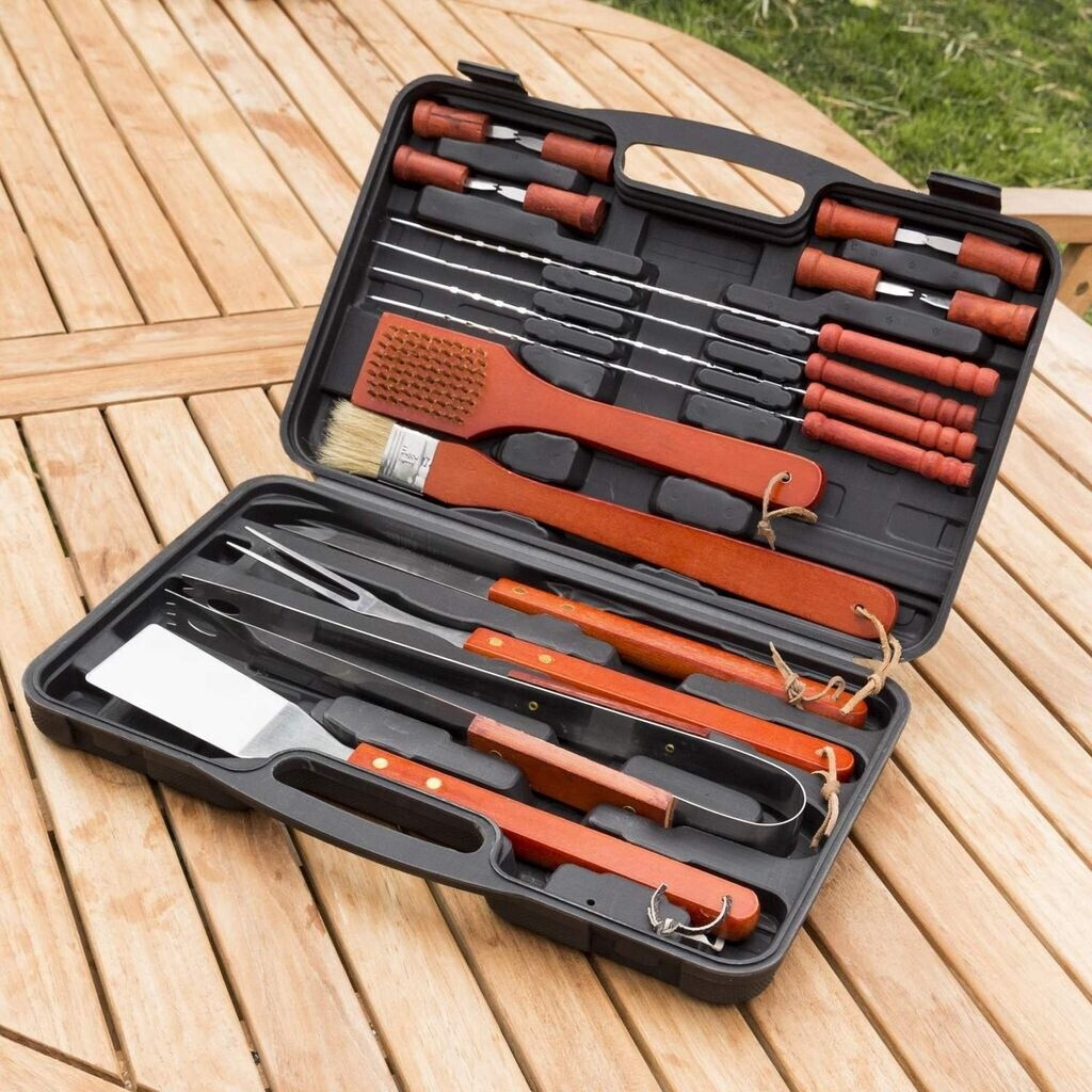 Kit Acessórios para Churrasco InnovaGoods – 18 Peças com Maleta
