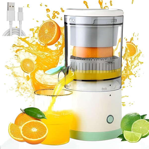 Espremedor elétrico de frutas – 400 ml, 45 W, recarregável por USB | CITRUS JUICER