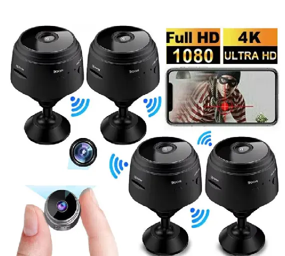 Câmara de Vigilância Mini IP A9 Full HD (Wi-Fi / Bateria)