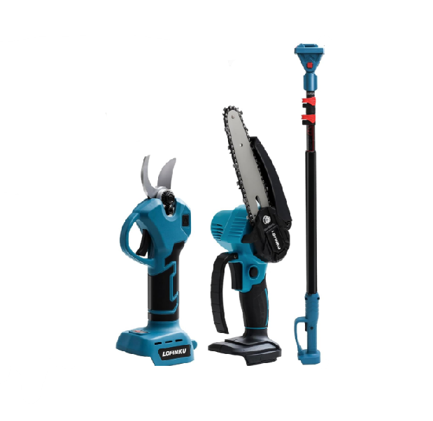 Extensível: Motosserra 6", Tesoura de Poda e Haste Alta